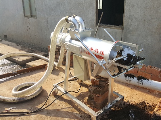 豬糞干濕分離機(jī)原理圖 豬糞干濕分離機(jī)原理圖